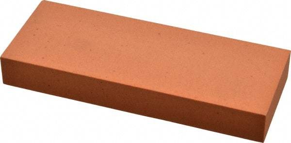 Made in USA - 5" Long x 2" Wide x 5/8" Thick, Aluminum Oxide Sharpening Stone - Rectangle, Fine Grade - Makers Industrial Supply