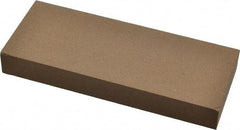 Made in USA - 5" Long x 2" Wide x 5/8" Thick, Aluminum Oxide Sharpening Stone - Rectangle, Medium Grade - Makers Industrial Supply