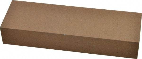 Made in USA - 6" Long x 2" Wide x 1" Thick, Aluminum Oxide Sharpening Stone - Rectangle, Medium Grade - Makers Industrial Supply