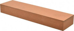 Made in USA - 8" Long x 2" Wide x 1" Thick, Aluminum Oxide Sharpening Stone - Rectangle, Fine Grade - Makers Industrial Supply