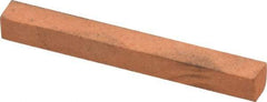 Made in USA - 4" Long x 1/4" Wide x 1/4" Thick, Aluminum Oxide Sharpening Stone - Square, Fine Grade - Makers Industrial Supply