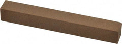 Made in USA - 4" Long x 1/2" Wide x 1/2" Thick, Aluminum Oxide Sharpening Stone - Square, Medium Grade - Makers Industrial Supply