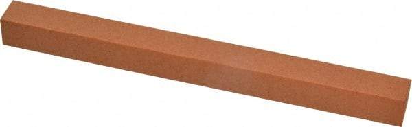 Made in USA - 6" Long x 1/2" Wide x 1/2" Thick, Aluminum Oxide Sharpening Stone - Square, Fine Grade - Makers Industrial Supply