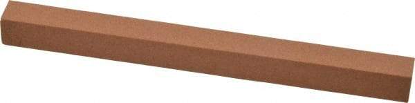 Made in USA - 6" Long x 1/2" Wide x 1/2" Thick, Aluminum Oxide Sharpening Stone - Square, Medium Grade - Makers Industrial Supply