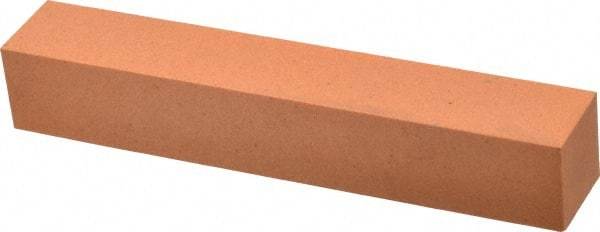 Made in USA - 6" Long x 1" Wide x 1" Thick, Aluminum Oxide Sharpening Stone - Square, Fine Grade - Makers Industrial Supply