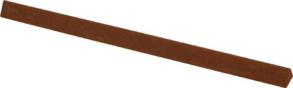 Made in USA - 4" Long x 1/4" Wide x 1/4" Thick, Aluminum Oxide Sharpening Stone - Triangle, Fine Grade - Makers Industrial Supply