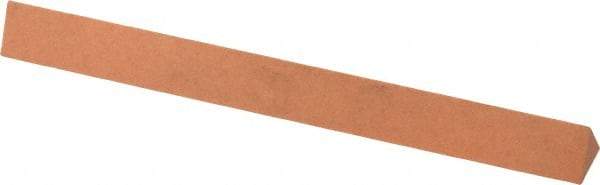 Made in USA - 4" Long x 3/8" Wide x 3/8" Thick, Aluminum Oxide Sharpening Stone - Triangle, Fine Grade - Makers Industrial Supply