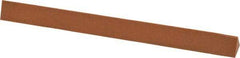 Made in USA - 6" Long x 1/2" Wide x 1/2" Thick, Aluminum Oxide Sharpening Stone - Triangle, Fine Grade - Makers Industrial Supply