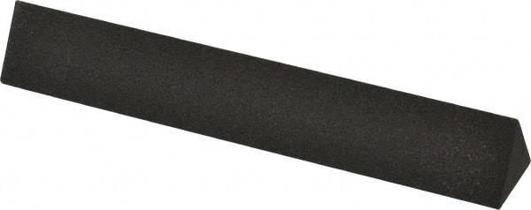 Made in USA - 6" Long x 1" Wide x 1" Thick, Aluminum Oxide Sharpening Stone - Triangle, Coarse Grade - Makers Industrial Supply