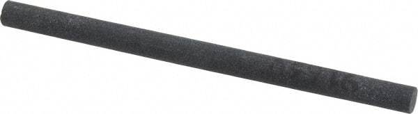 Made in USA - 4" Long x 1/4" Diam x 1/4" Thick, Silicon Carbide Sharpening Stone - Round, Fine Grade - Makers Industrial Supply