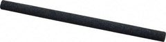 Made in USA - 4" Long x 1/4" Diam x 1/4" Thick, Silicon Carbide Sharpening Stone - Round, Medium Grade - Makers Industrial Supply