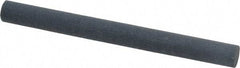 Made in USA - 4" Long x 3/8" Diam x 3/8" Thick, Silicon Carbide Sharpening Stone - Round, Fine Grade - Makers Industrial Supply