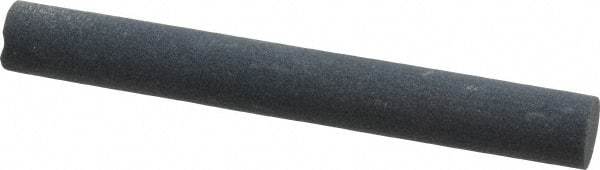 Made in USA - 4" Long x 1/2" Diam x 1/2" Thick, Silicon Carbide Sharpening Stone - Round, Fine Grade - Makers Industrial Supply