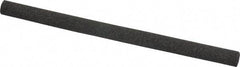 Made in USA - 4" Long x 1/4" Diam x 1/4" Thick, Aluminum Oxide Sharpening Stone - Round, Coarse Grade - Makers Industrial Supply