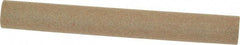 Made in USA - 4" Long x 1/2" Diam x 1/2" Thick, Aluminum Oxide Sharpening Stone - Round, Medium Grade - Makers Industrial Supply