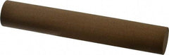 Made in USA - 6" Long x 1" Diam x 1" Thick, Aluminum Oxide Sharpening Stone - Round, Medium Grade - Makers Industrial Supply