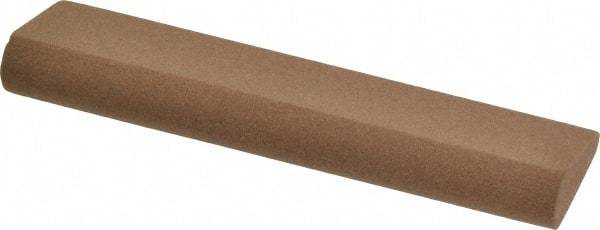 Made in USA - 4" Long x 1" Diam x 7/16" Thick, Aluminum Oxide Sharpening Stone - Round, Medium Grade - Makers Industrial Supply