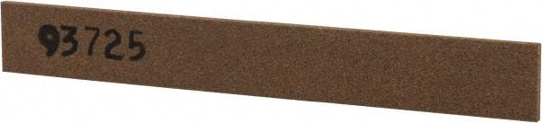 Made in USA - 1/2" Wide x 4" OAL, Aluminum Oxide Sharpening Stone - Flat, Medium Grade, 220 Grit - Makers Industrial Supply