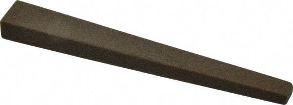 Made in USA - 1/2" Wide x 4" OAL, Aluminum Oxide Sharpening Stone - Flat Tapered, Coarse Grade, 120 Grit - Makers Industrial Supply