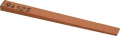 Made in USA - 5/16" Wide x 4" OAL, Aluminum Oxide Sharpening Stone - Flat Tapered, Fine Grade, 320 Grit - Makers Industrial Supply