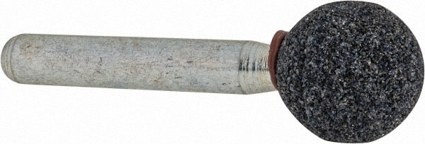 Grier Abrasives - 5/8" Head Diam x 5/8" Thickness, A26, Ball End, Aluminum Oxide Mounted Point - Makers Industrial Supply