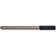 Grier Abrasives - 1/8 x 1/2" Head Diam x Thickness, W146, Cylinder, Aluminum Oxide Mounted Point - Makers Industrial Supply