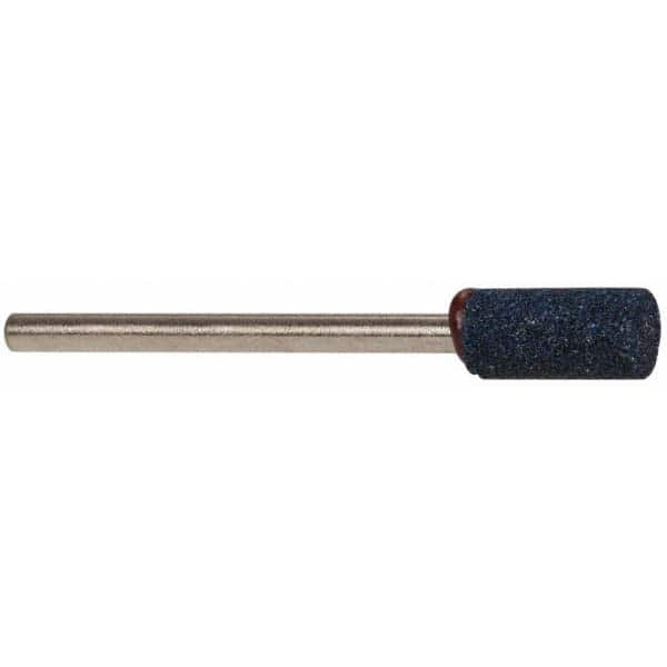 Grier Abrasives - 1/4 x 1/2" Head Diam x Thickness, W163, Cylinder, Aluminum Oxide Mounted Point - Makers Industrial Supply