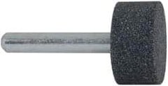 Grier Abrasives - 1 x 1/2" Head Diam x Thickness, W218, Cylinder, Aluminum Oxide Mounted Point - Makers Industrial Supply