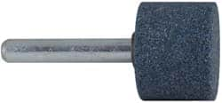 Grier Abrasives - 1 x 3/4" Head Diam x Thickness, W219, Cylinder, Aluminum Oxide Mounted Point - Makers Industrial Supply