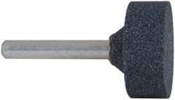 Grier Abrasives - 1-1/4 x 1/2" Head Diam x Thickness, W227, Cylinder, Aluminum Oxide Mounted Point - Makers Industrial Supply