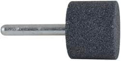 Grier Abrasives - 1-1/4 x 1" Head Diam x Thickness, W229, Cylinder, Aluminum Oxide Mounted Point - Makers Industrial Supply