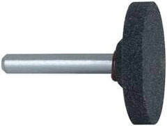 Grier Abrasives - 1-1/2 x 1/4" Head Diam x Thickness, W235, Cylinder, Aluminum Oxide Mounted Point - Makers Industrial Supply