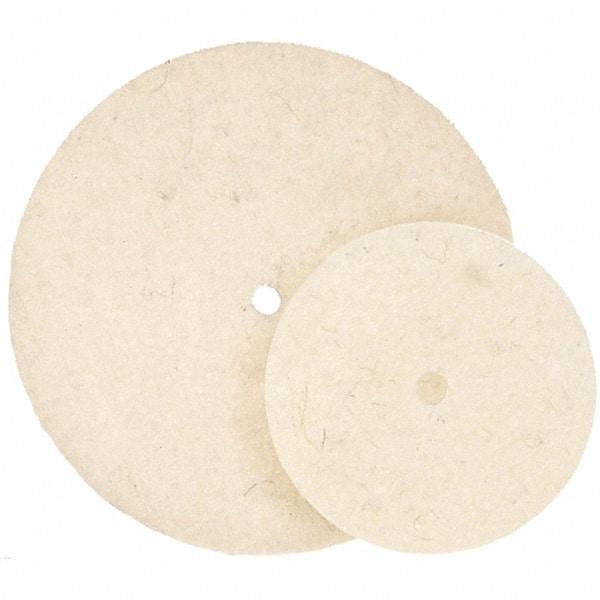 WALTER Surface Technologies - 7" Diam, Unmounted Buffing Wheel - Hook & Loop Felt Disc, High Density Density - Makers Industrial Supply