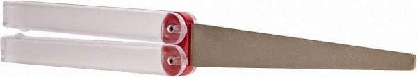 DMT - 9-1/2" OAL Fine Flat Sharpener Diamond File - 3/4" Wide x 1/16" Thick, 4 LOC, Red, 600 Grit - Makers Industrial Supply