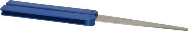 DMT - 9-1/2" OAL Coarse Flat Sharpener Diamond File - 3/4" Wide x 1/16" Thick, 4 LOC, Blue, 325 Grit - Makers Industrial Supply