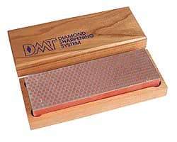 DMT - 6" Long x 2" Wide x 3/4" Thick, Diam ond Sharpening Stone - Rectangle, 600 Grit, Fine Grade - Makers Industrial Supply