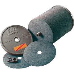 Sait - 5" Diam 7/8" Hole 36 Grit Fiber Disc - Ceramic, 10,000 Max RPM - Makers Industrial Supply