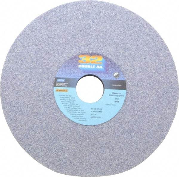 Norton - 8" Diam x 1-1/4" Hole x 1/2" Thick, I Hardness, 46 Grit Surface Grinding Wheel - Aluminum Oxide, Type 1, Coarse Grade, 3,105 Max RPM, Vitrified Bond, No Recess - Makers Industrial Supply