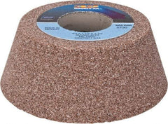 Norton - 4" Diam, 1-1/4" Hole Size, 1-1/2" Overall Thickness, 60 Grit, Type 11 Tool & Cutter Grinding Wheel - Medium Grade, Aluminum Oxide, J Hardness, Vitrified Bond, 5,730 RPM - Makers Industrial Supply