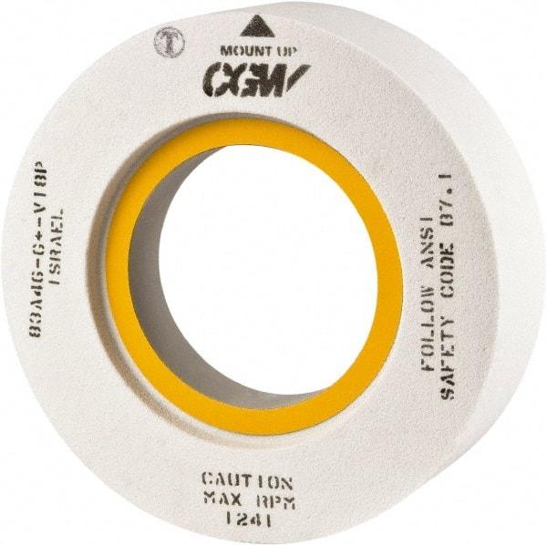 Camel Grinding Wheels - 20" Diam x 8" Hole x 3" Thick, J Hardness, 60 Grit Surface Grinding Wheel - Aluminum Oxide, Type 7, Medium Grade, Vitrified Bond, Two-Side Recess - Makers Industrial Supply