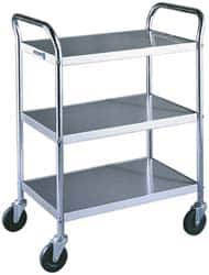 Lakeside - 500 Lb Capacity, 20" Wide x 27" Long x 35" High Standard Utility Cart - Makers Industrial Supply