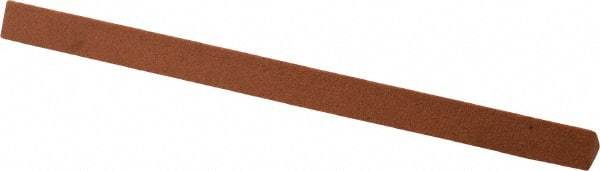 Norton - 4" Long x 1/4" Wide x 1/4" Thick, Aluminum Oxide Sharpening Stone - Triangle, Fine Grade - Makers Industrial Supply