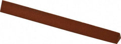 Norton - 4" Long x 3/8" Wide x 3/8" Thick, Aluminum Oxide Sharpening Stone - Triangle, Fine Grade - Makers Industrial Supply