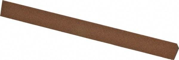 Norton - 4" Long x 3/8" Wide x 3/8" Thick, Aluminum Oxide Sharpening Stone - Triangle, Medium Grade - Makers Industrial Supply