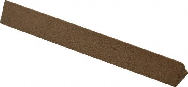 Norton - 4" Long x 1/2" Wide x 1/2" Thick, Aluminum Oxide Sharpening Stone - Triangle, Medium Grade - Makers Industrial Supply