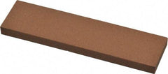 Norton - 4" Long x 1" Wide x 1/4" Thick, Aluminum Oxide Sharpening Stone - Rectangle, Medium Grade - Makers Industrial Supply