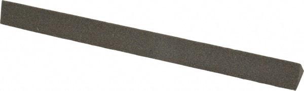 Norton - 6" Long x 1/2" Wide x 1/2" Thick, Aluminum Oxide Sharpening Stone - Triangle, Coarse Grade - Makers Industrial Supply