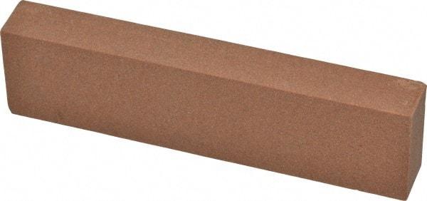 Norton - 4" Long x 1" Wide x 1/2" Thick, Aluminum Oxide Sharpening Stone - Rectangle, Medium Grade - Makers Industrial Supply