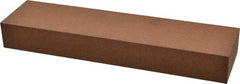 Norton - 8" Long x 2" Wide x 1" Thick, Aluminum Oxide Sharpening Stone - Rectangle, Medium Grade - Makers Industrial Supply