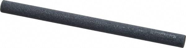 Norton - 4" Long x 1/4" Diam x 1/4" Thick, Silicon Carbide Sharpening Stone - Round, Medium Grade - Makers Industrial Supply